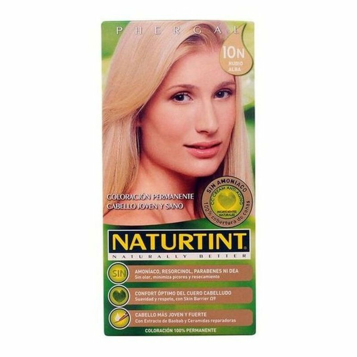 Dye No Ammonia Naturtint N White Blonde Platinum Blonde Nº 10n Rubio Alba Nº 10n-Rubio Alba 170 ml for Women product