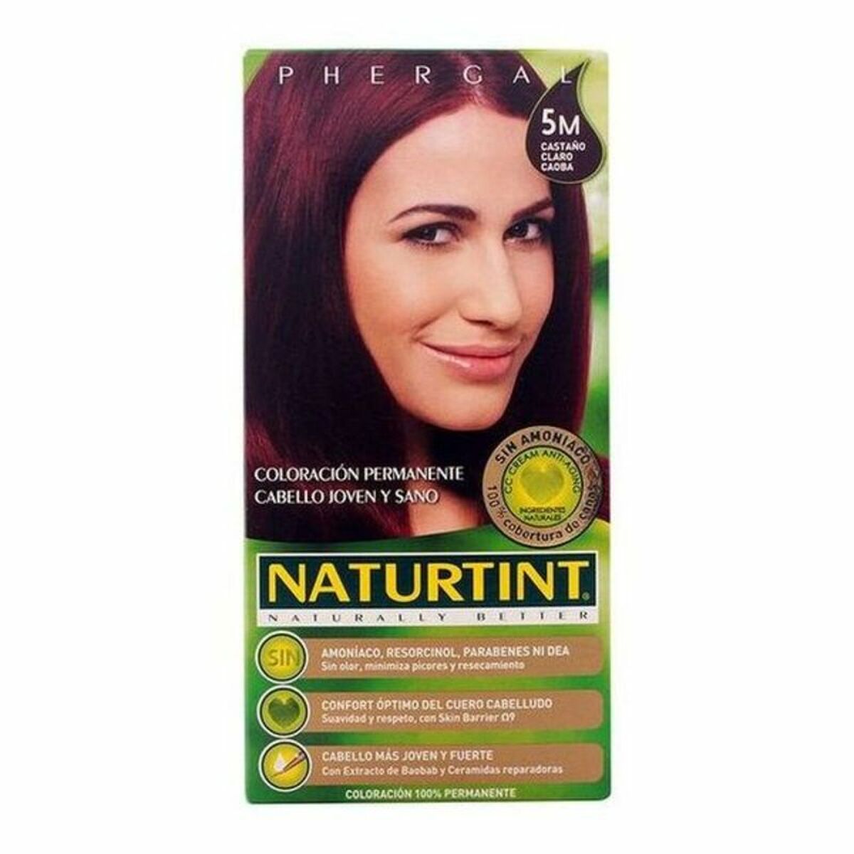 Dye No Ammonia Naturtint M Light Mahogany Brown Nº 5m Castano Claro Caoba Nº 5m-Castano Claro Caoba 170 ml for Women product
