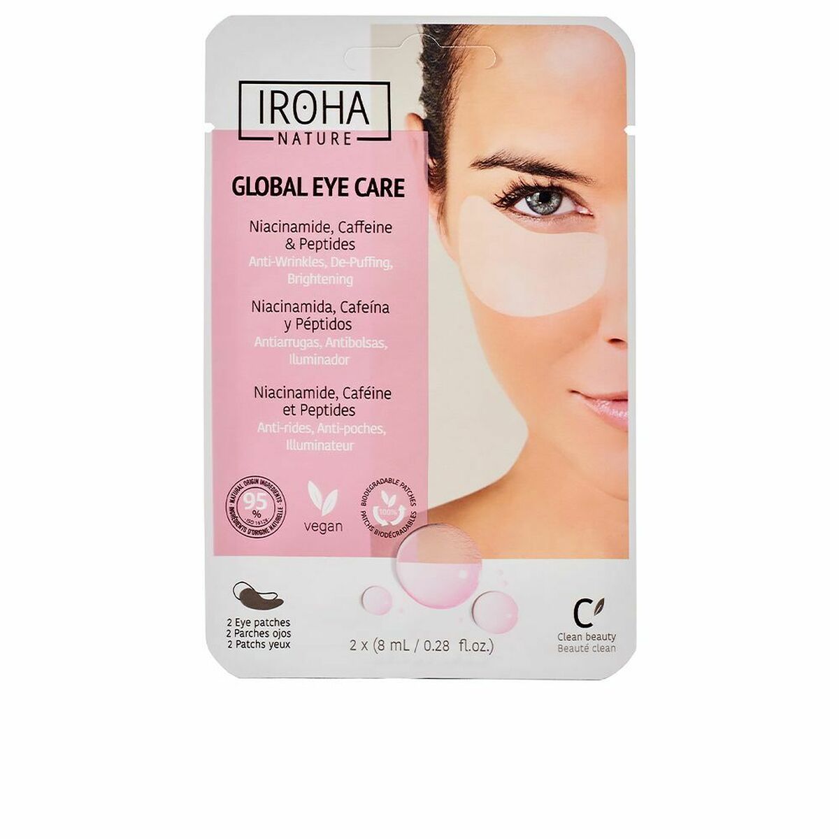 Mask for Eye Area Iroha Global Eye Care 2 Units for Women mask packaging