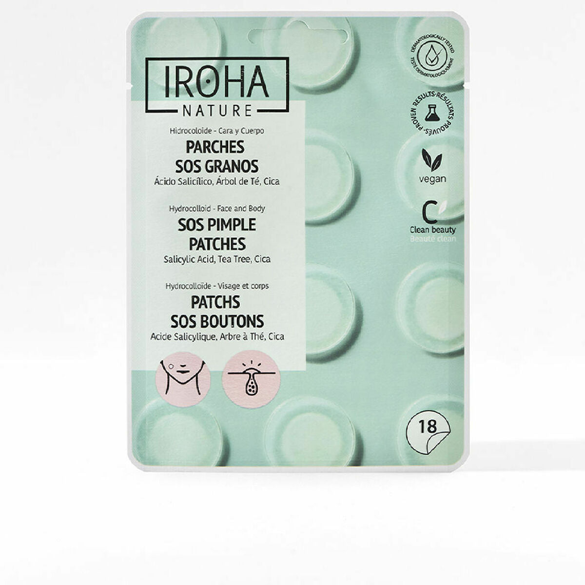 Pore Cleaning Strips Iroha Sos Anti-acne product packaging