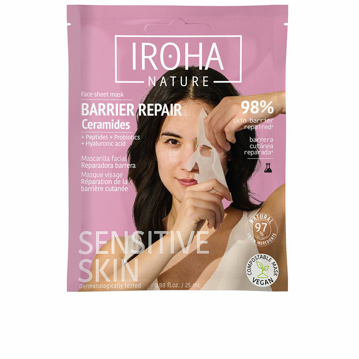 Facial Mask Iroha BARBIER REPAIR mask packaging