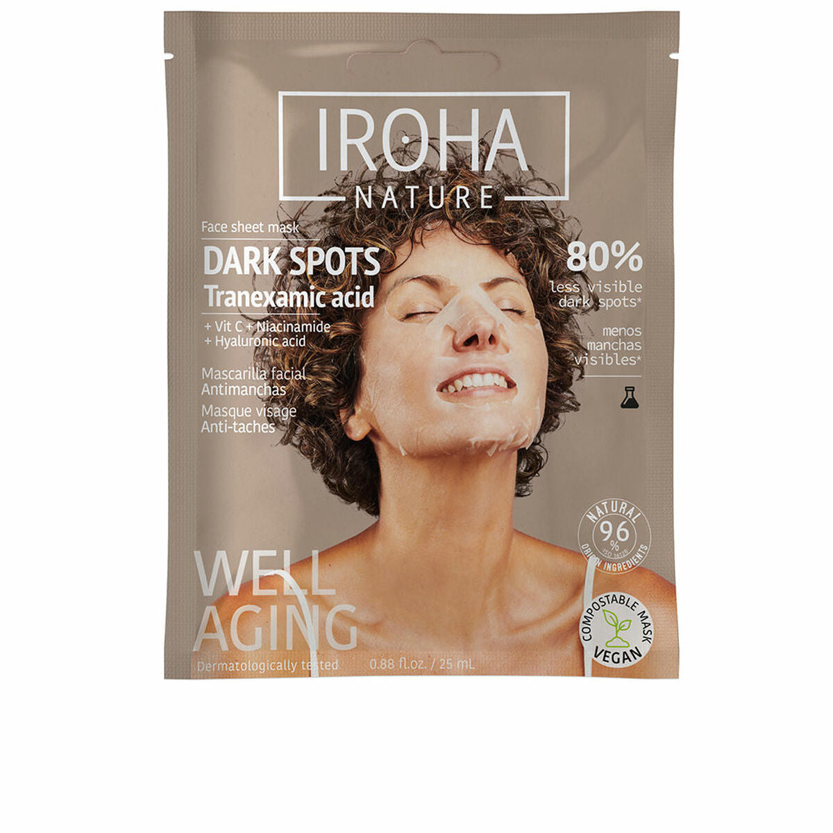 Facial Mask Iroha DARK SPOTS mask packaging