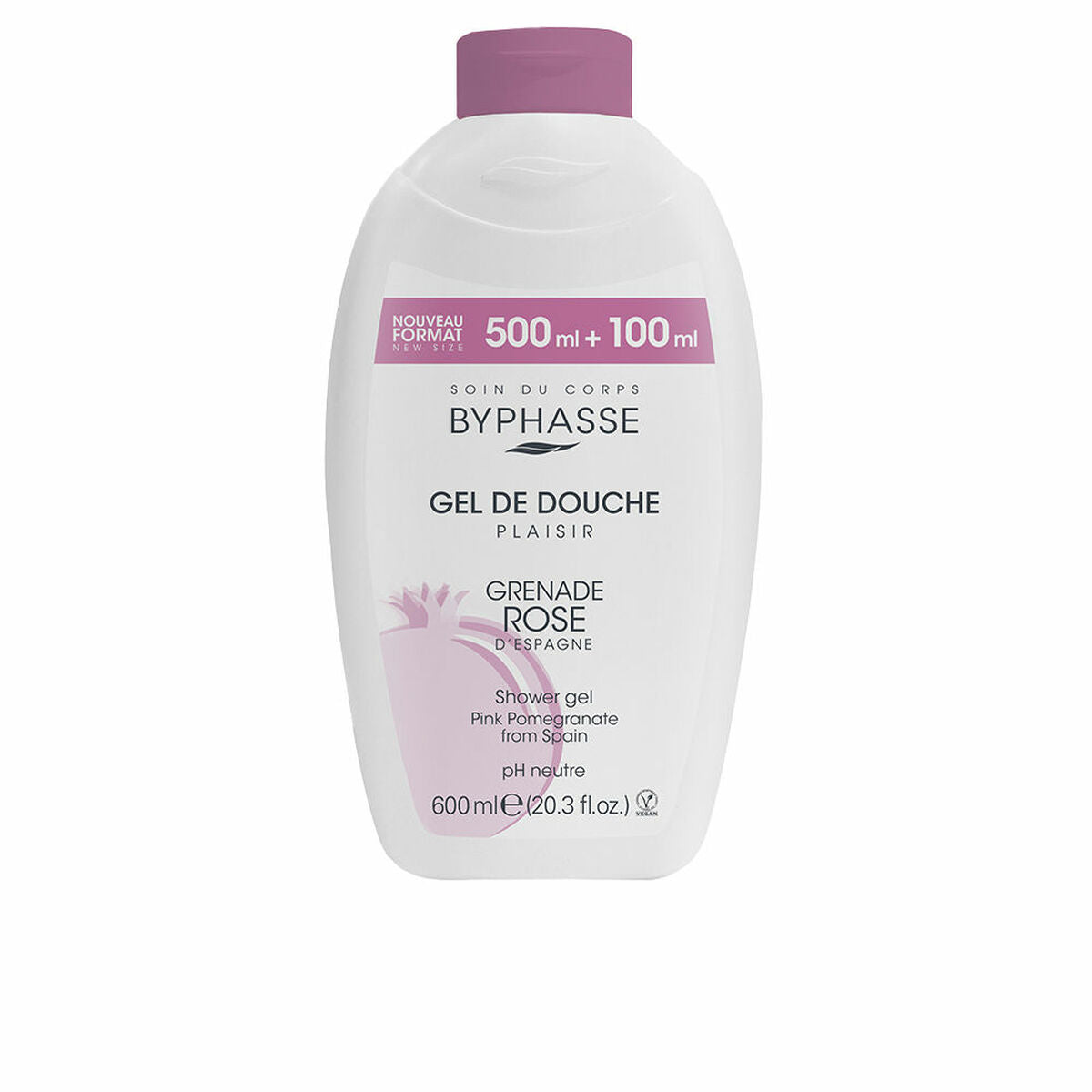 Shower Gel Byphasse PLAISIR 600 ml skincare packaging