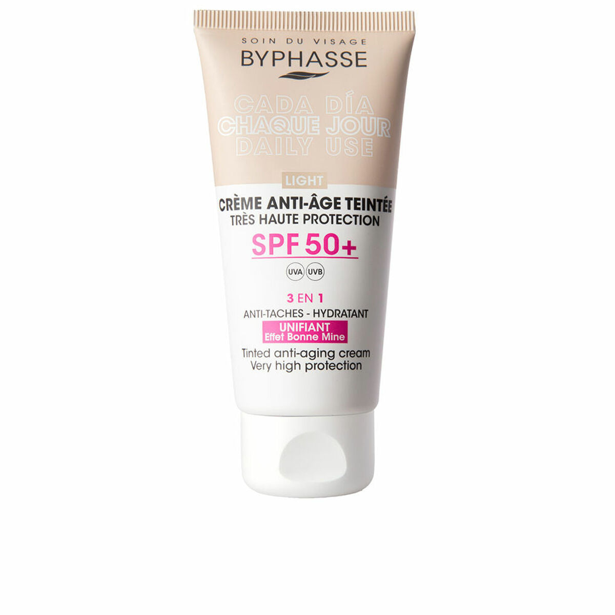 Anti-Ageing Cream Byphasse CREMA FACIAL Spf 50 Spf 50+ ml 50 ml skincare packaging