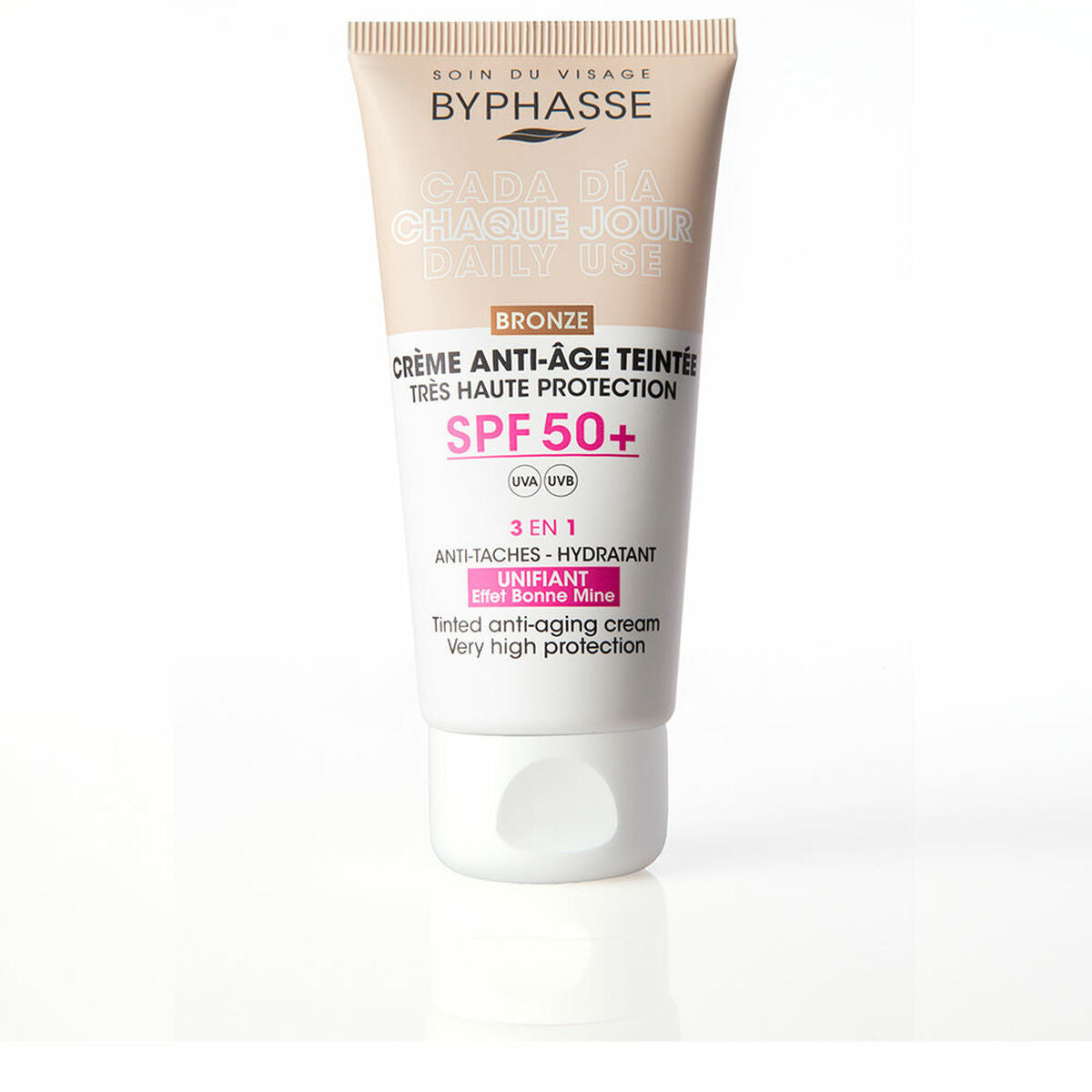 Day Cream Byphasse CREMA FACIAL Spf 50 Spf 50+ 50 ml skincare packaging