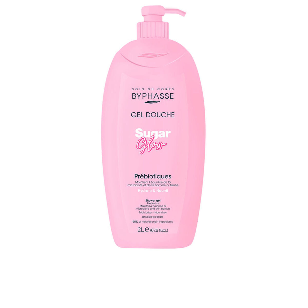 Shower Gel Byphasse SUGAR GLOW 2 L skincare packaging