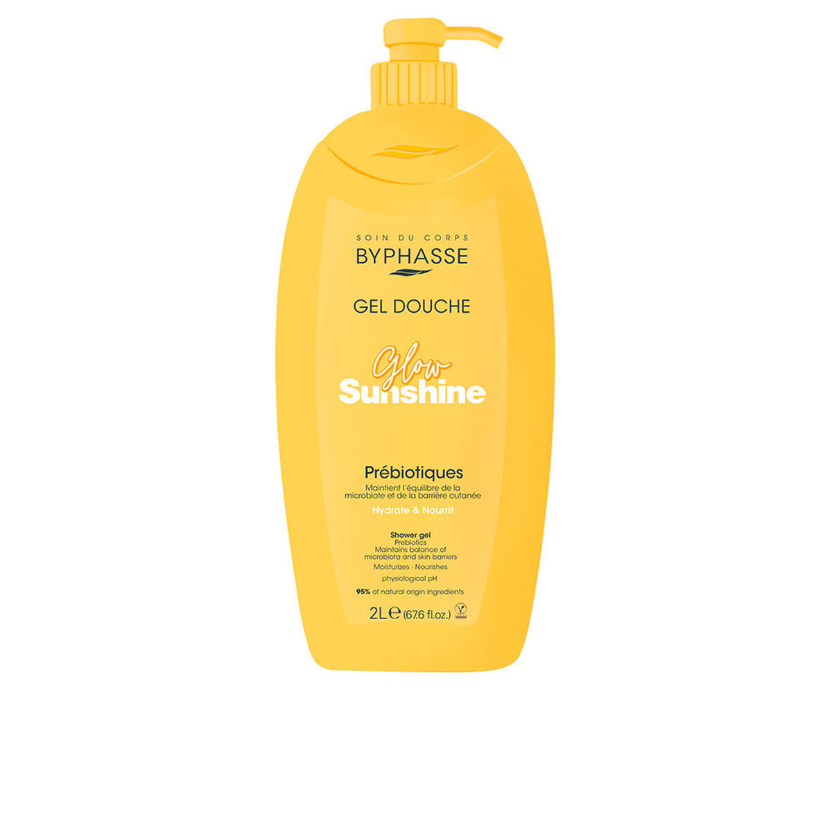 Shower Gel Byphasse GLOW SUNSHINE 2 L skincare packaging