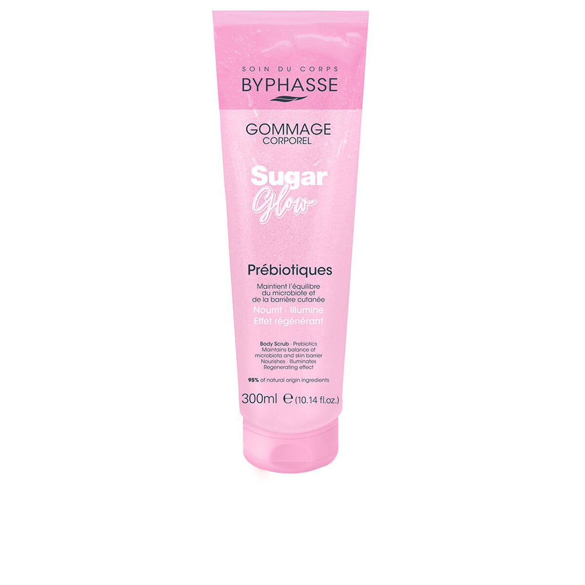 Body Exfoliator Byphasse SUGAR GLOW 300 ml product packaging