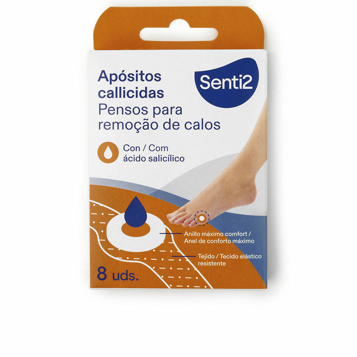 Body Lotion Senti2 CUIDADO PODOLÓGICO SENTI2 (8 Units) skincare packaging