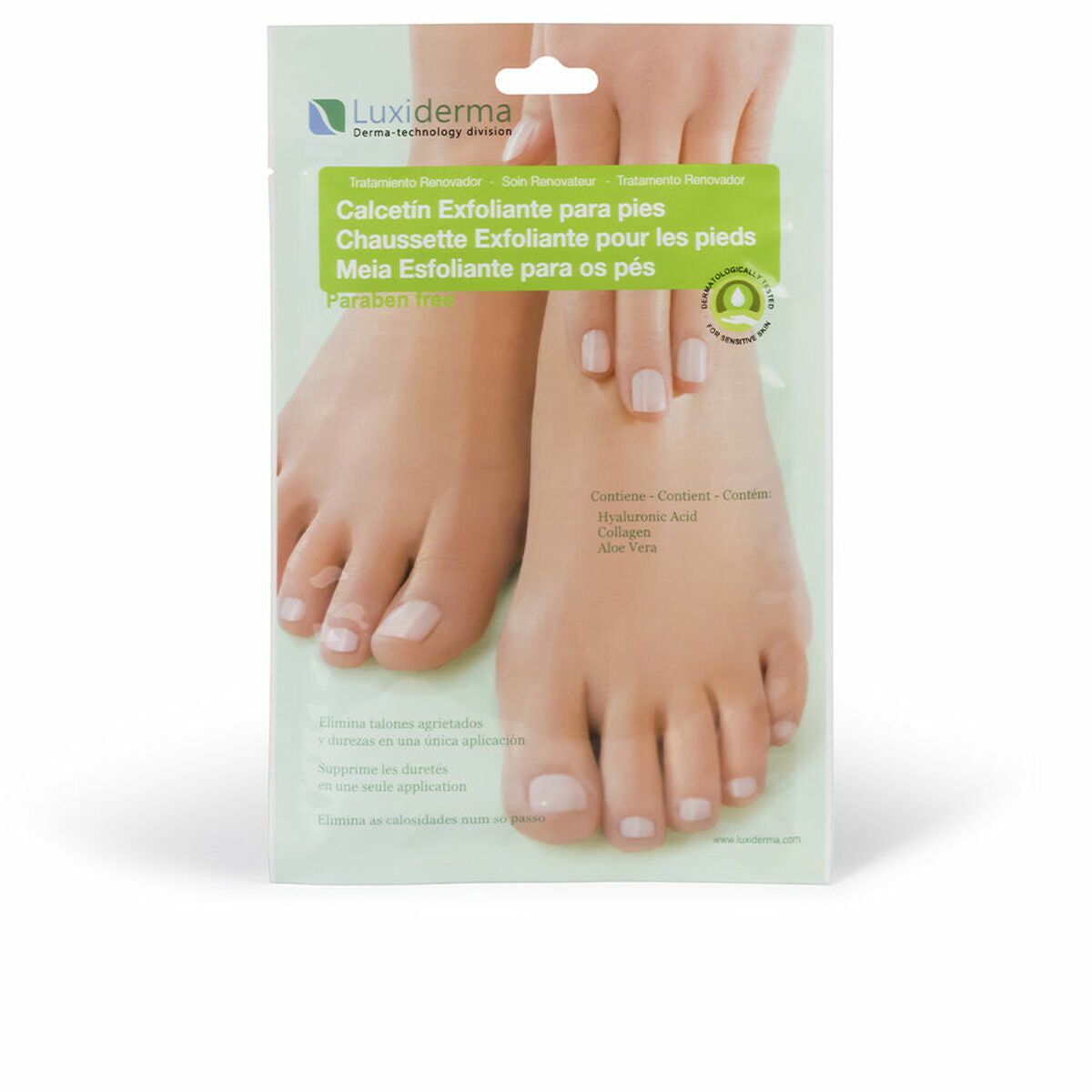 Foot Exfoliator Luxiderma Socks 2 Pieces product packaging