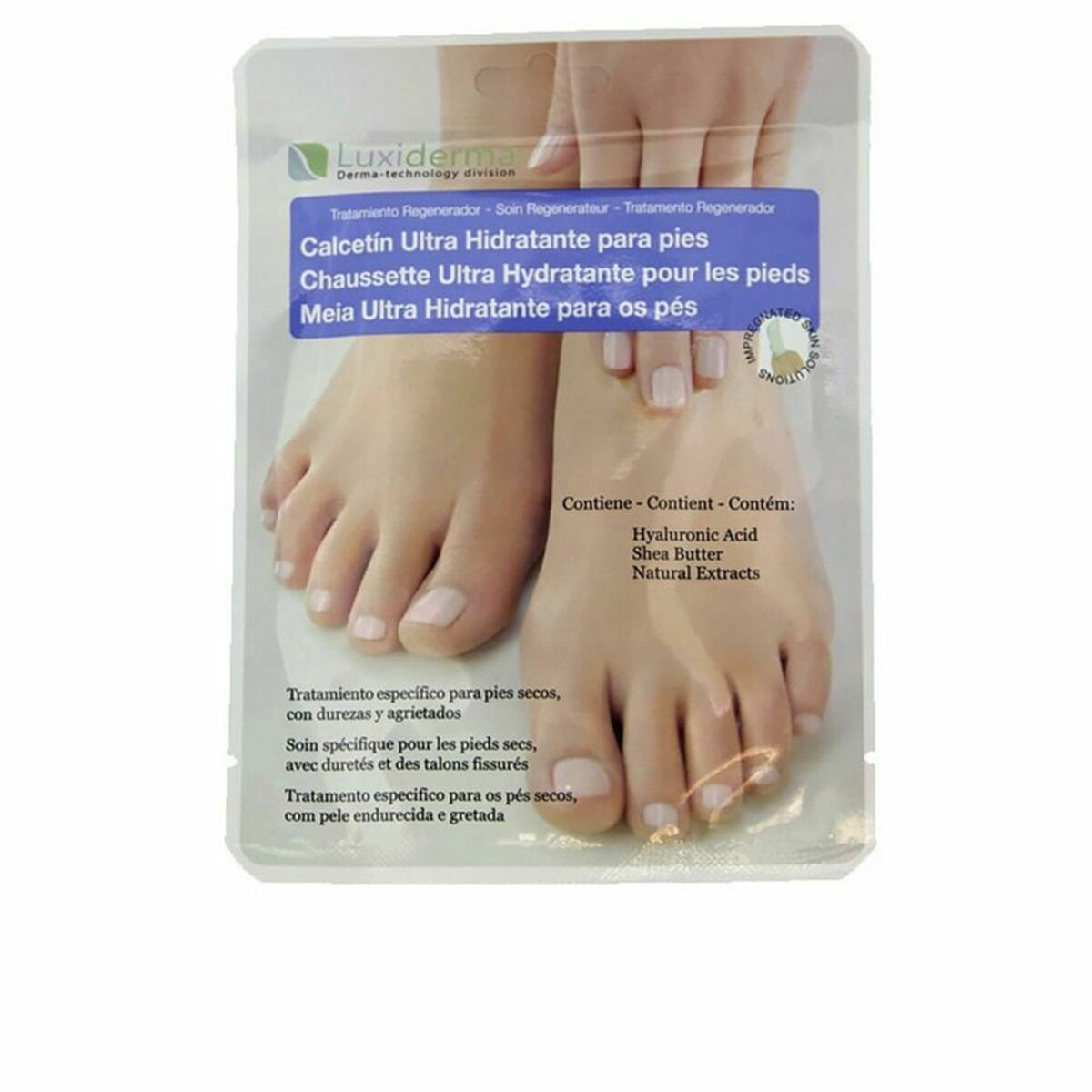 Moisturising Socks Luxiderma COS 410 2 Pieces product packaging