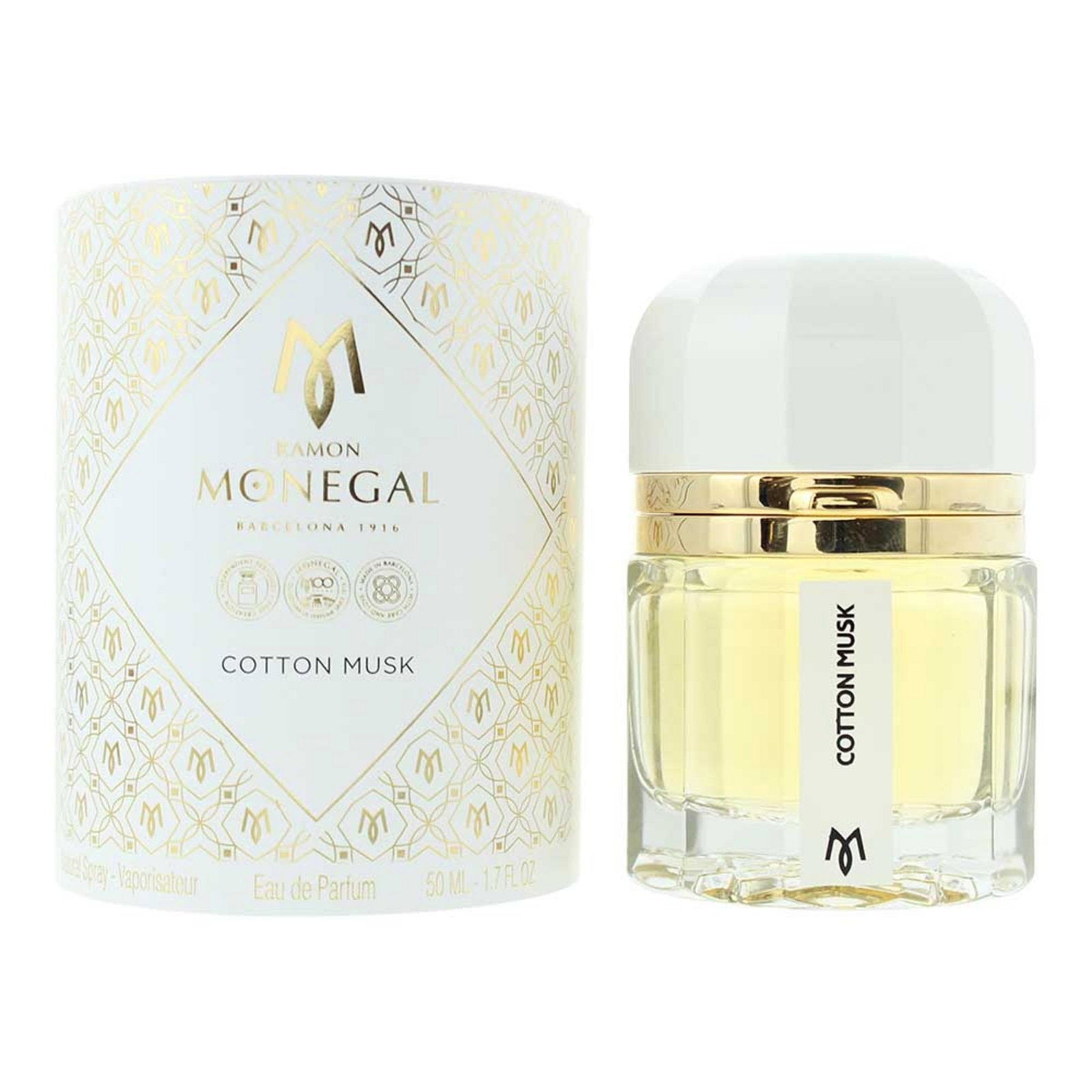 Ramon Monegal, Cotton Musk, Eau De Parfum, For Women, 50 ml