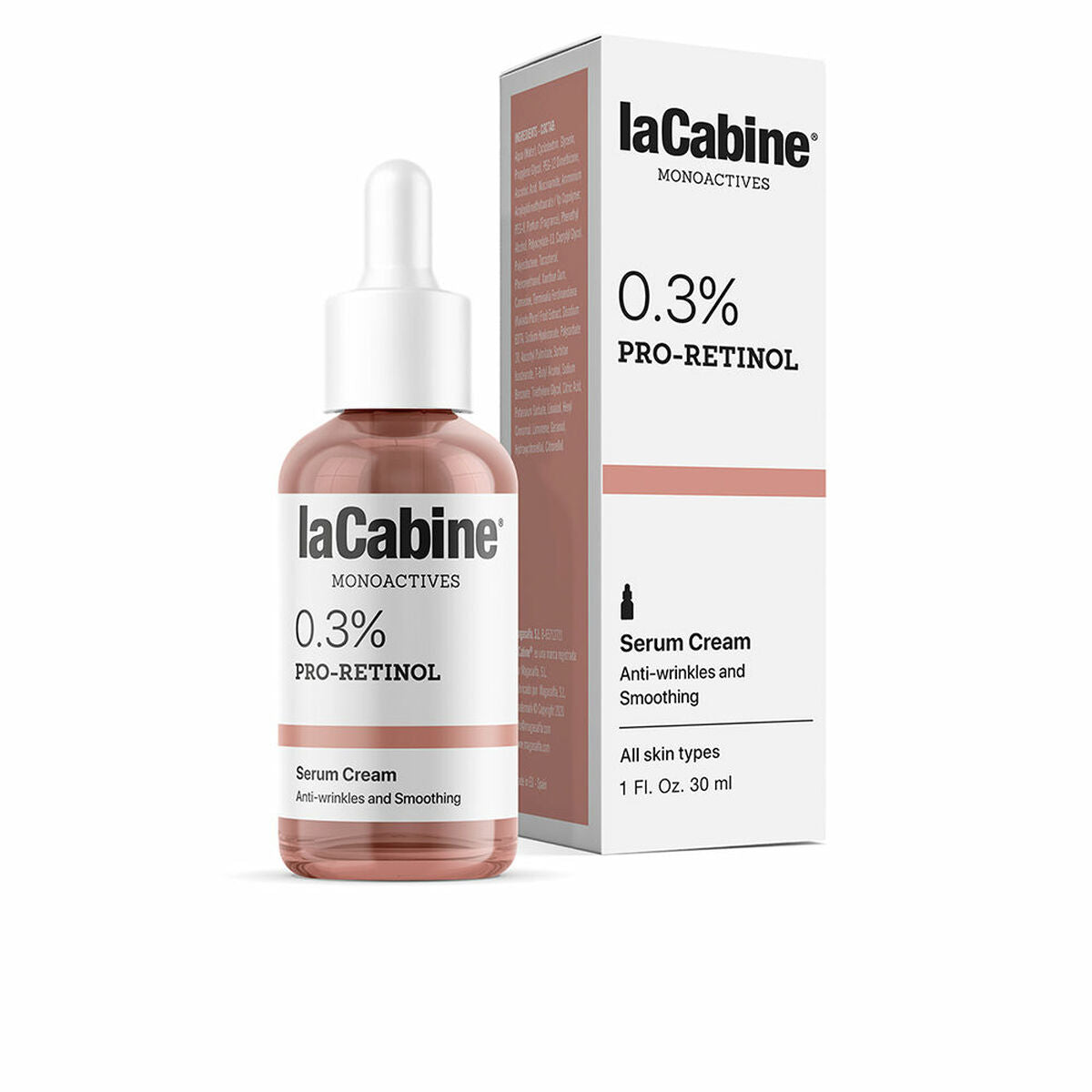 Anti-Wrinkle Serum laCabine Monoactives 30 ml Cream Retinol for Women serum bottle
