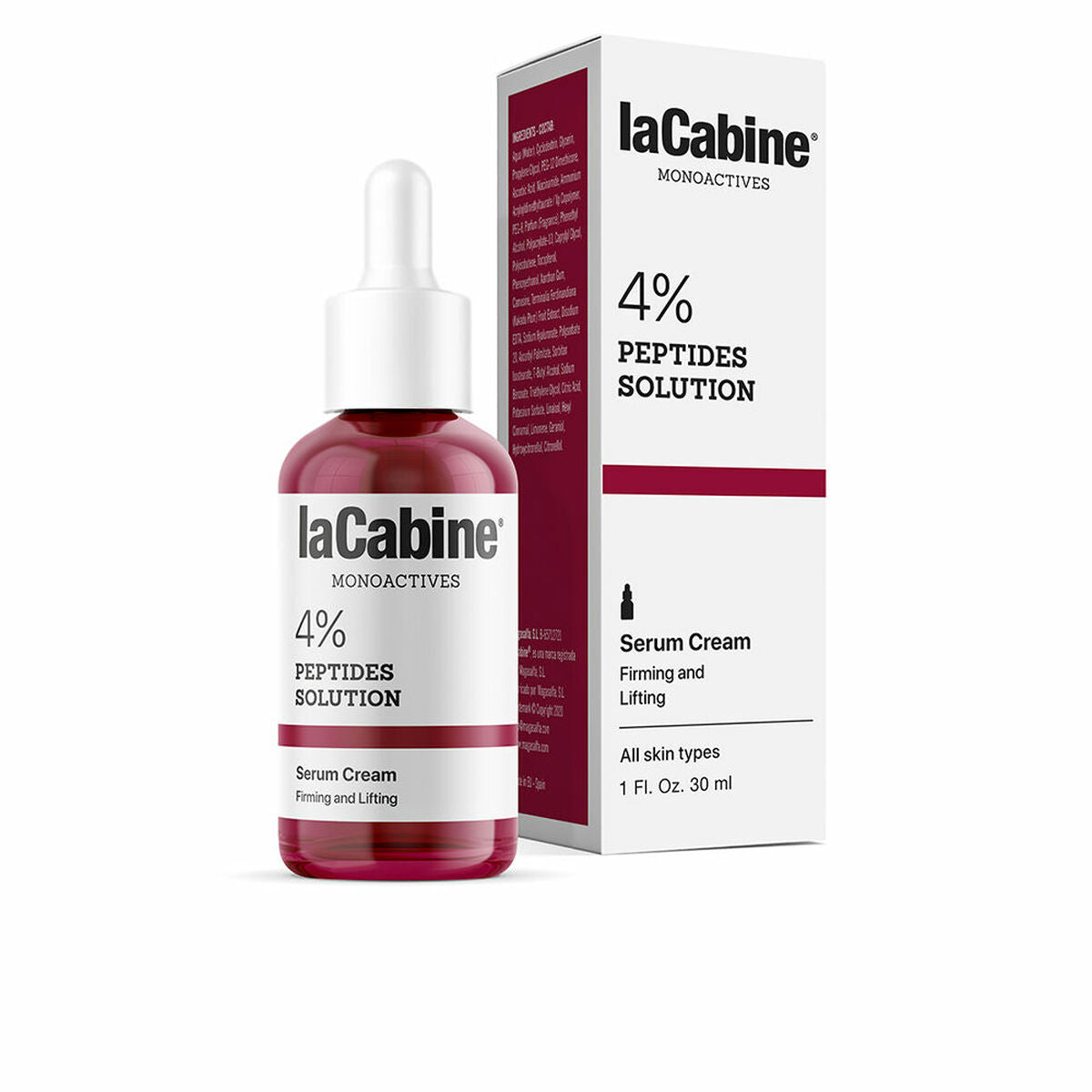 Facial Serum laCabine Monoactives Peptides 30 ml for Women serum bottle