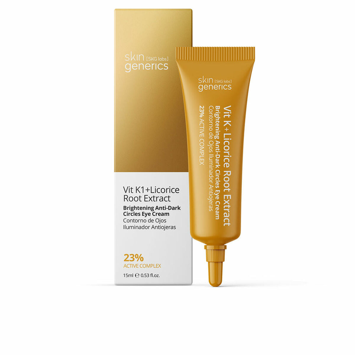 Cream for Eye Area Skin Generics Vit K1 Licorice Root Extract 15 ml for Women skincare packaging