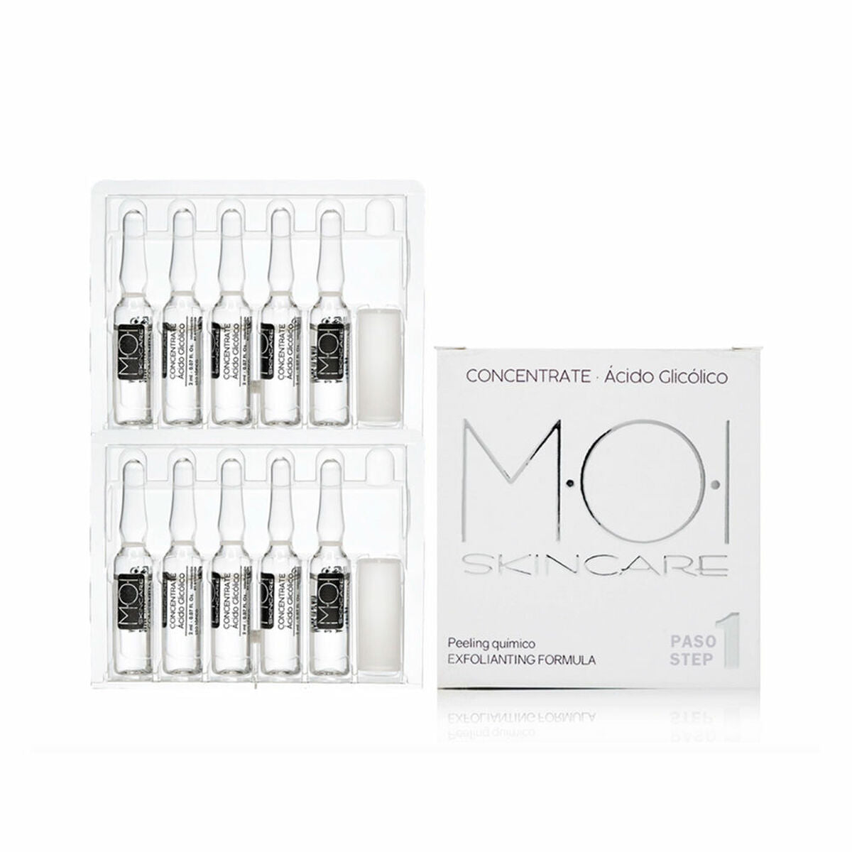 Lifting Effect Ampoules MOI GLYCOLIC ACID 2 ml 10 Units product packaging