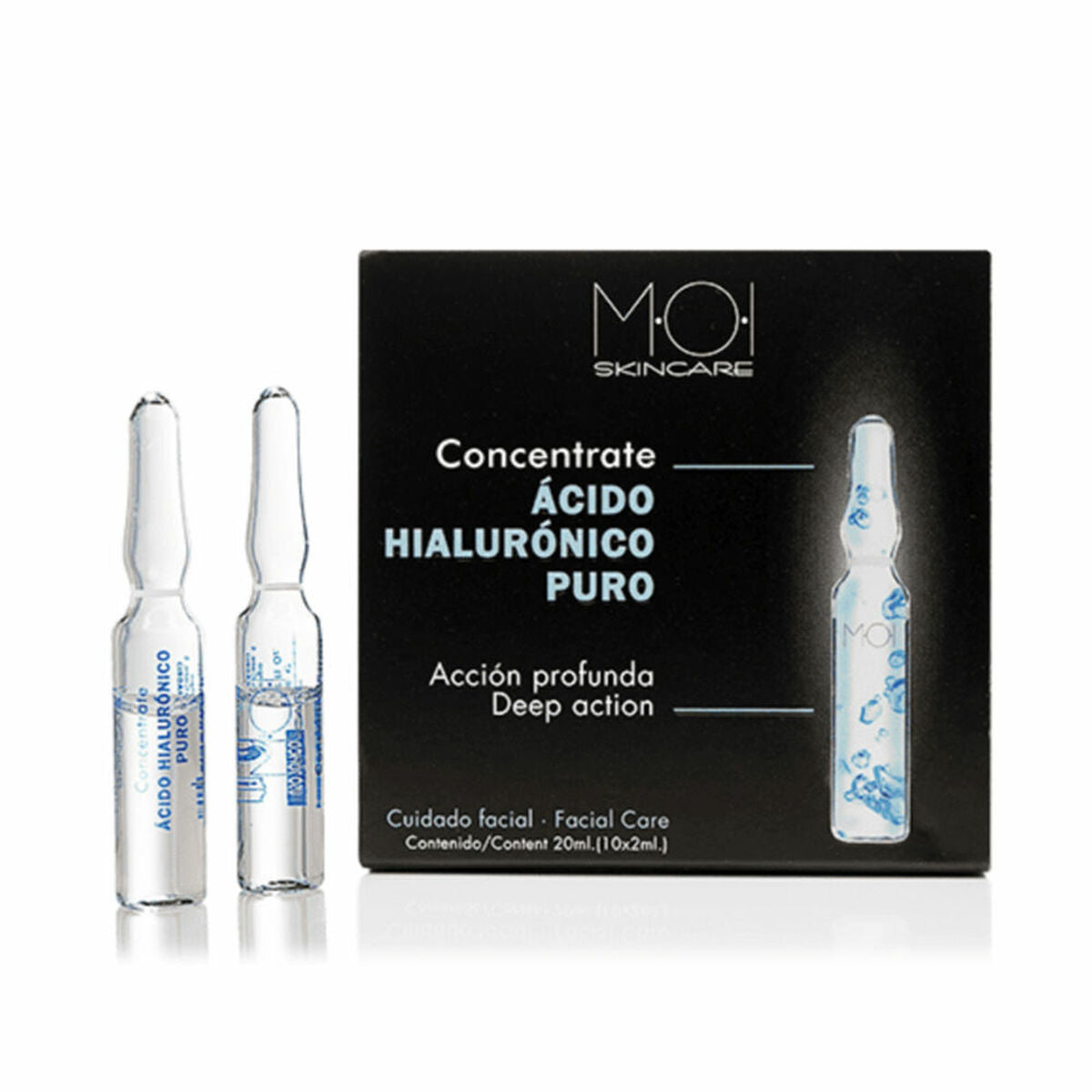 Hyaluronic Acid MOI ÁCIDO HIALURÓNICO PURO 2 ml 10 Units product packaging