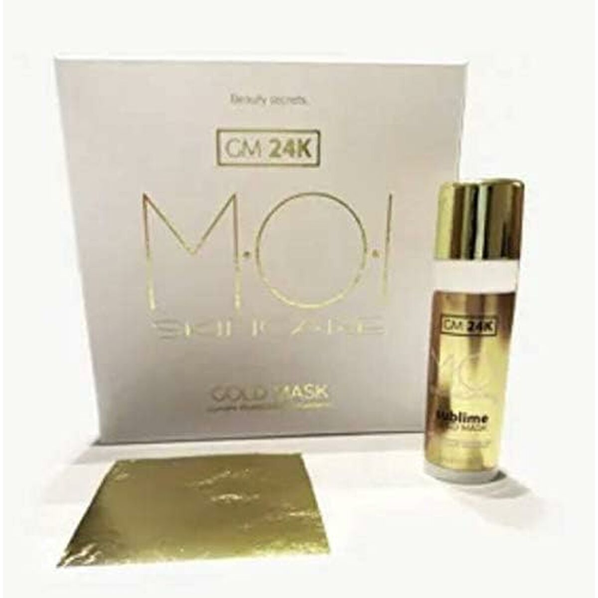 Facial Mask MOI GOLD MASK 24K 7 Pieces mask packaging