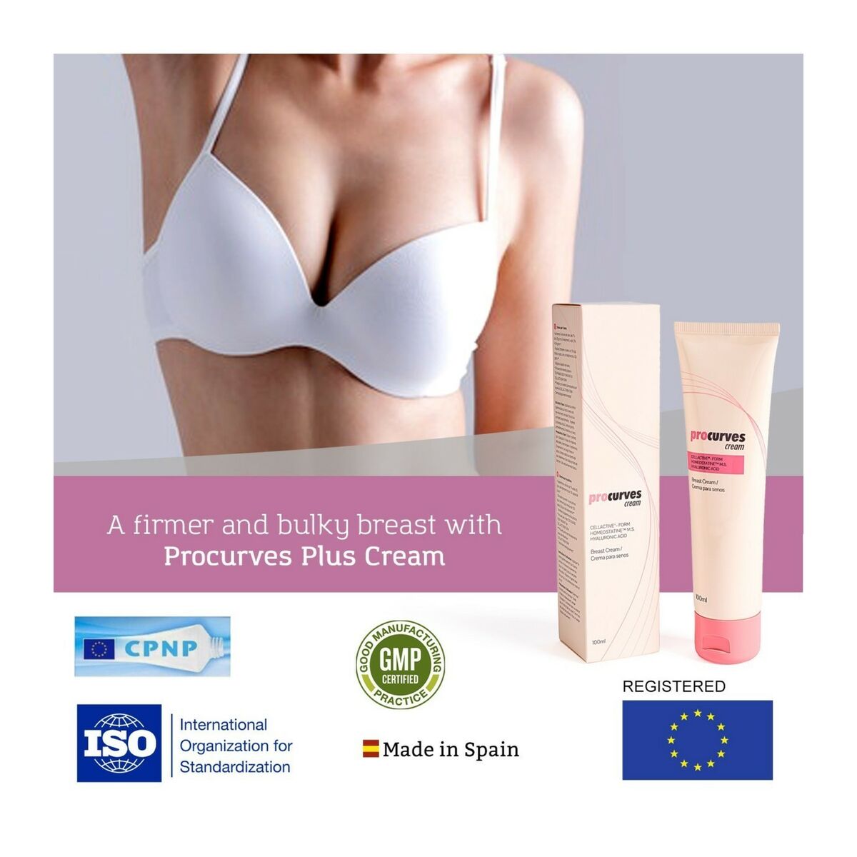 Firming Neck and Décolletage Cream 500 Cosmetics 100 ml for Women skincare packaging