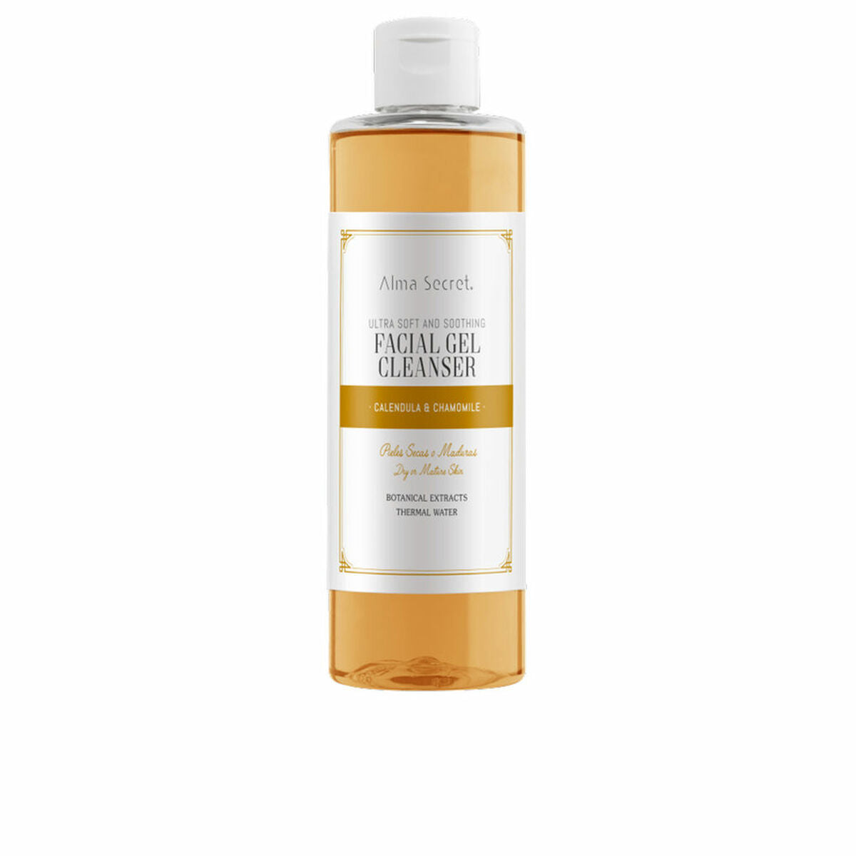 Facial Cleansing Gel Alma Secret Facial Gel Cleanser 200 ml Soothing Softening Camomille Marigold for Women skincare