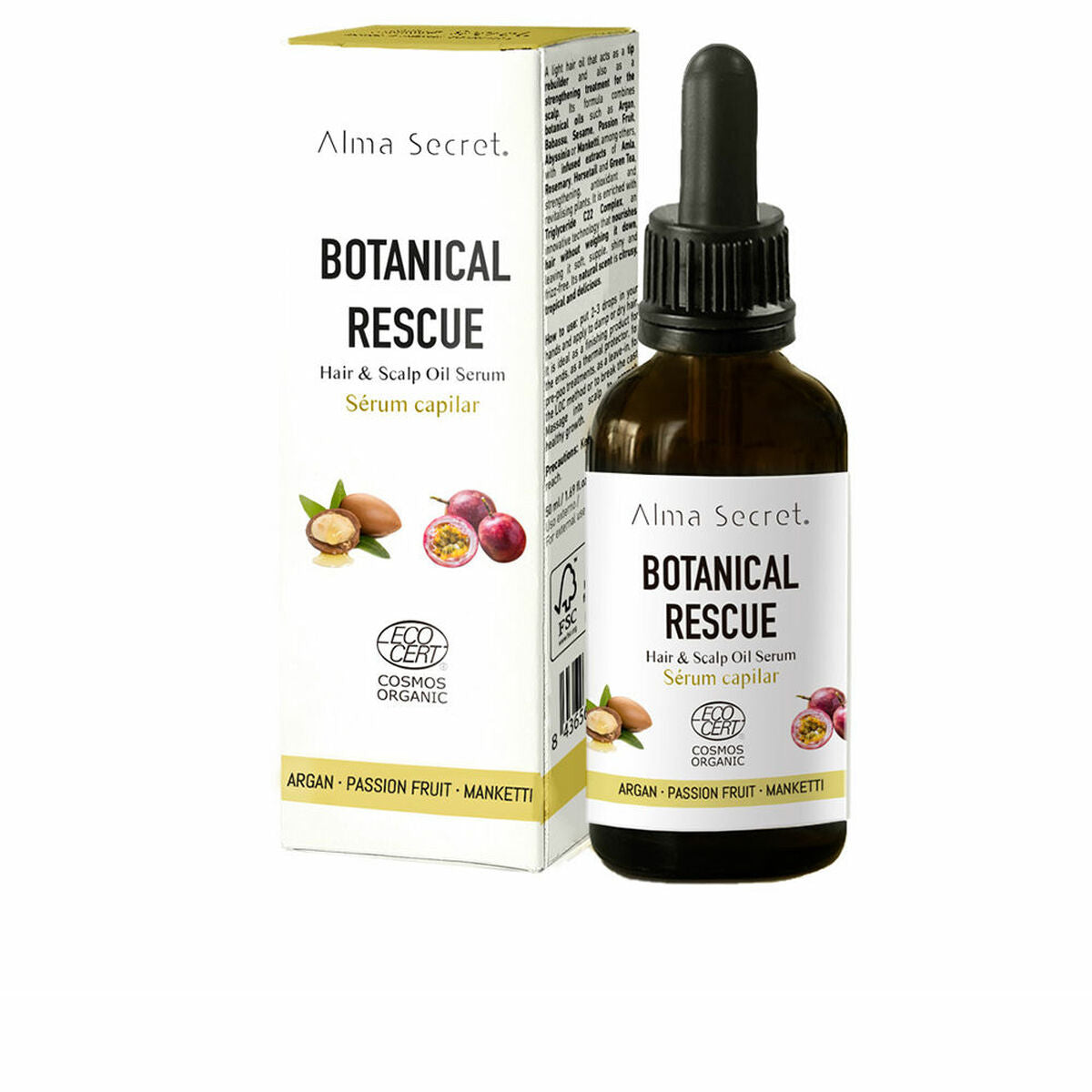 Hair Serum Alma Secret Botanical Rescue 50 ml Multifunction for Women serum bottle