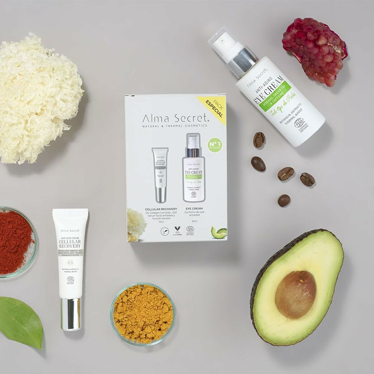Make-Up Set Alma Secret FACIAL ALMA SECRET 2 Pieces for Women product packaging