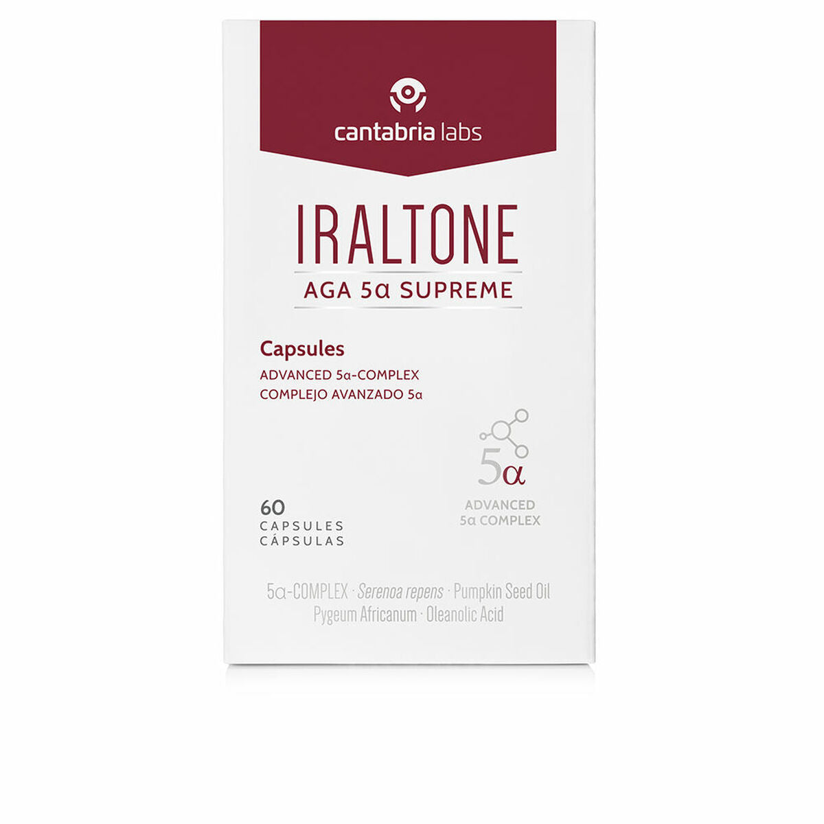 Hair Loss Food Supplement Iraltone ORAL product packaging