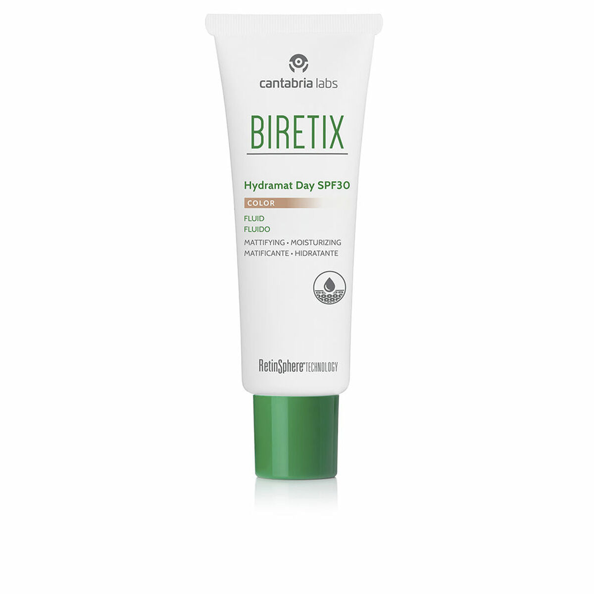 Hydrating Cream with Colour BIRETIX HYDRAMAT DAY Spf 30 50 ml skincare packaging