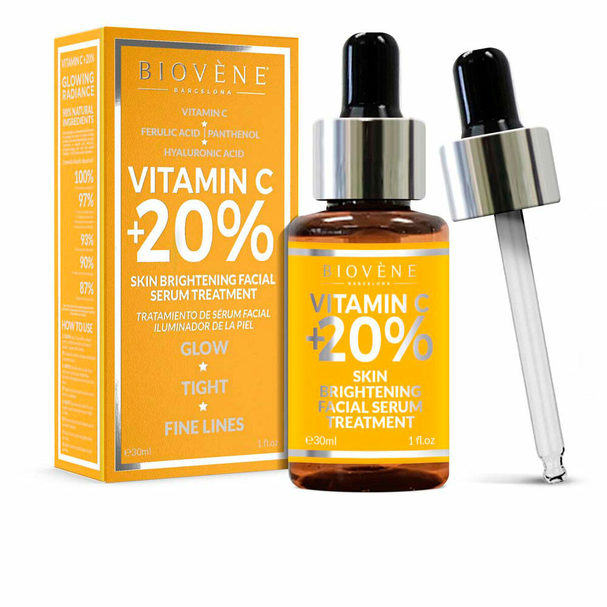 Illuminating Serum Biovène Vitamin C 30 ml Vitamin C for Women serum bottle