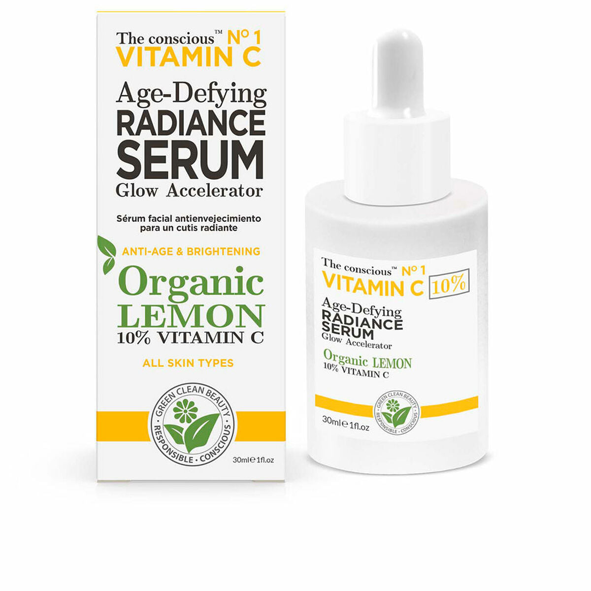 Facial Serum The Conscious Vitamin C 30 ml for Women serum bottle
