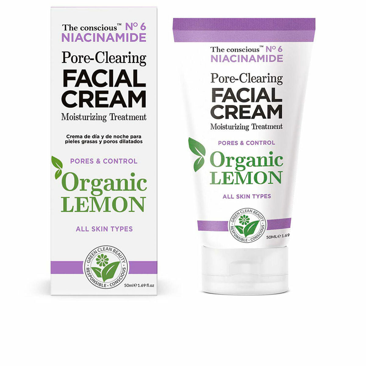 Cleansing Cream The Conscious Niacinamide 50 ml Lemon for Women skincare packaging