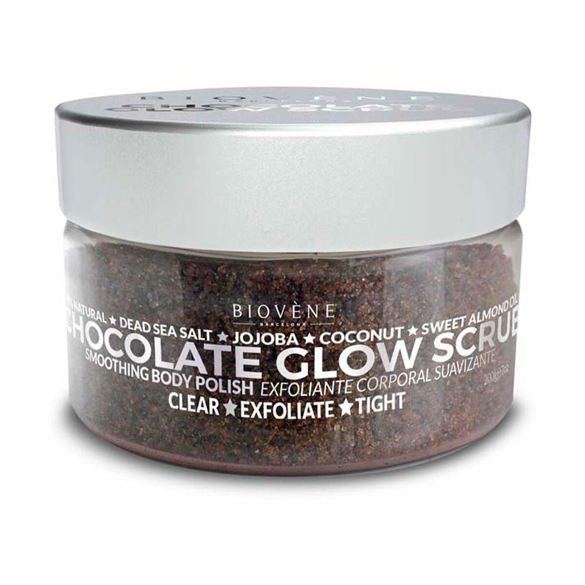 Body Cream Biovène Chocolate Glow Scrub 200 g for Women skincare packaging
