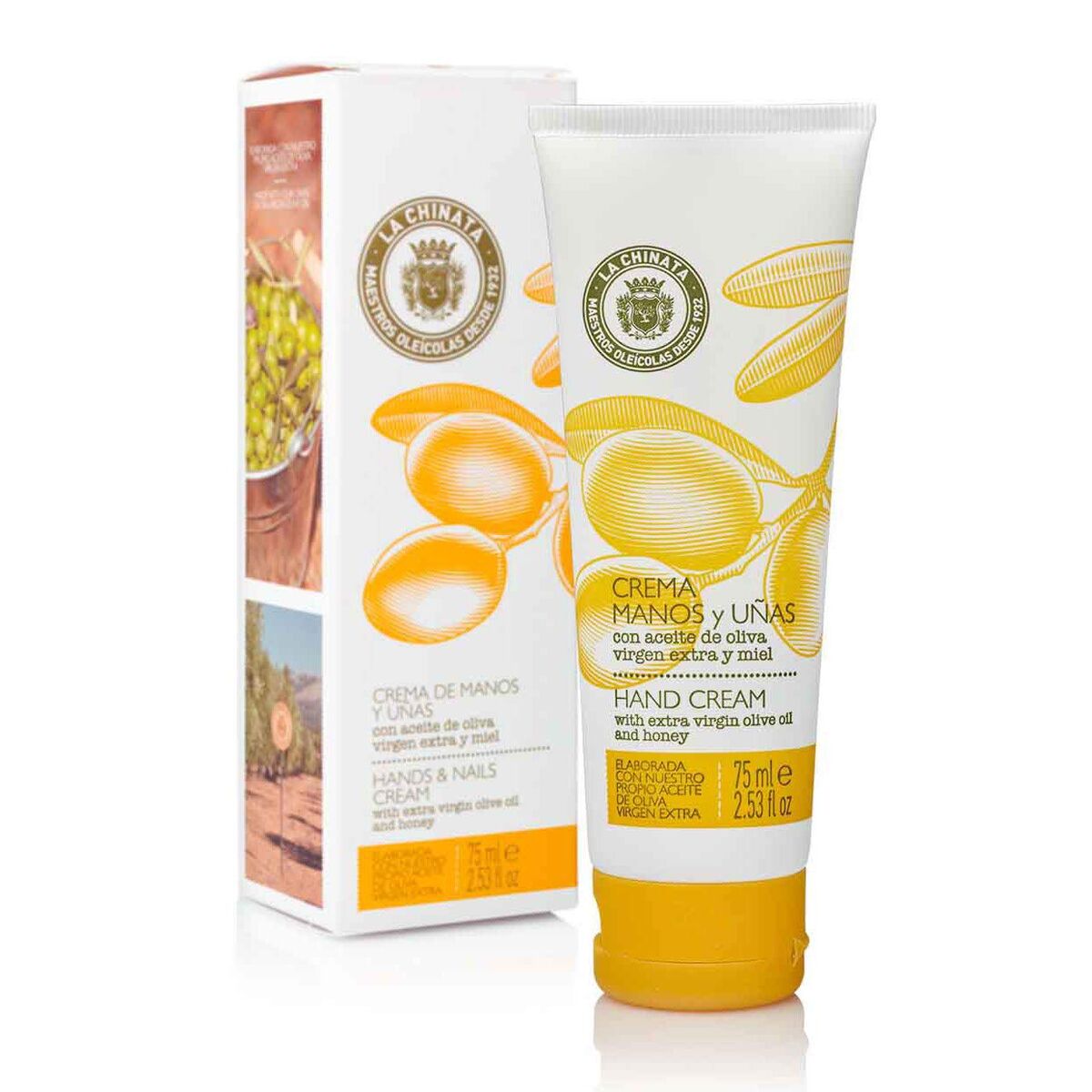 Moisturising Hand Cream La Chinata Honey Moisturizing 75 ml skincare packaging