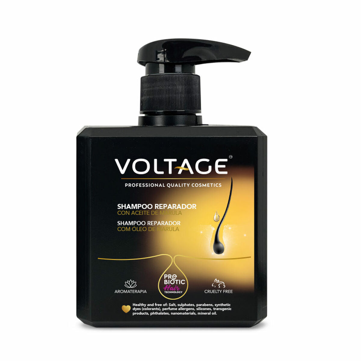 Restorative Shampoo Voltage PREBIOTIC HAIR TECHNOLOGY 500 ml shampoo bottle