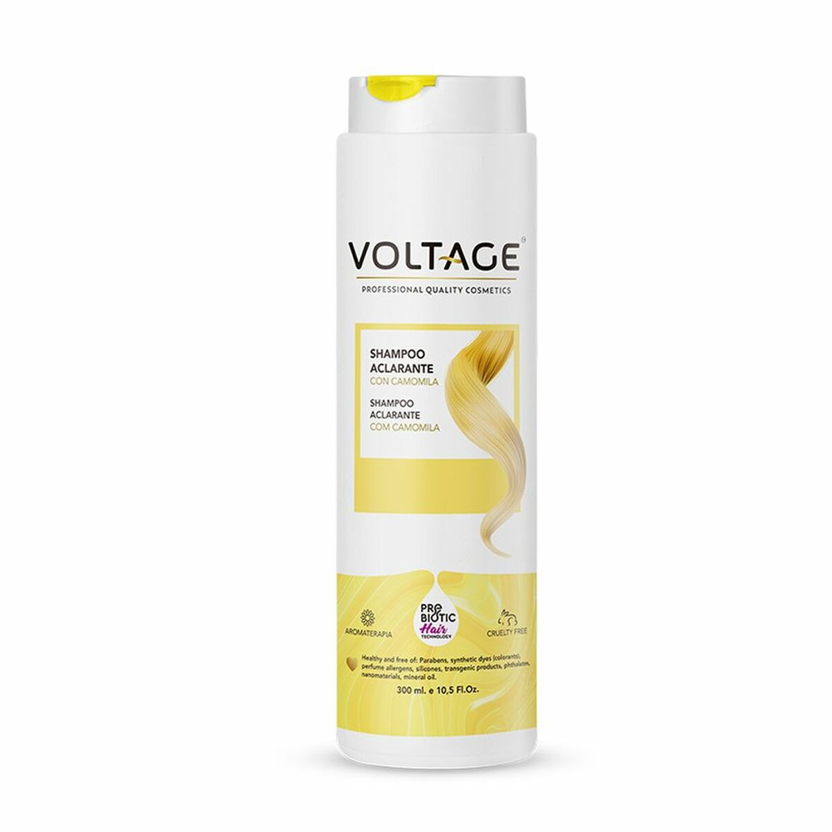 Clarifying Shampoo Blondes Voltage PREBIOTIC HAIR TECHNOLOGY 300 ml shampoo bottle