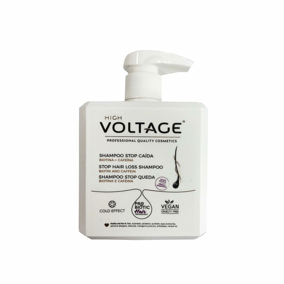 Anti-Hair Loss Shampoo Voltage STOP-CAIDA 500 ml for Women shampoo bottle