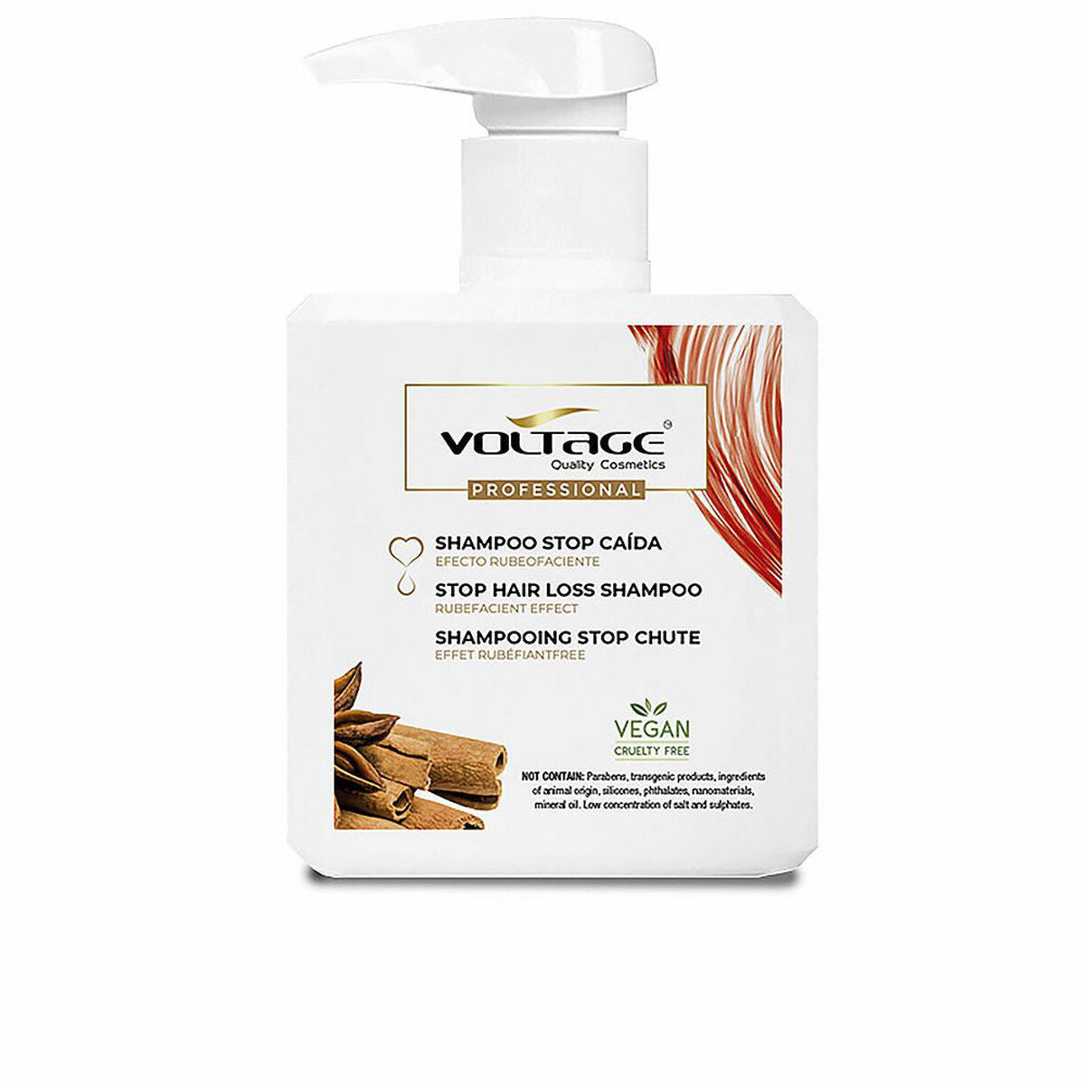 Anti-Hair Loss Shampoo Voltage STOP-CAIDA 500 ml for Women shampoo bottle