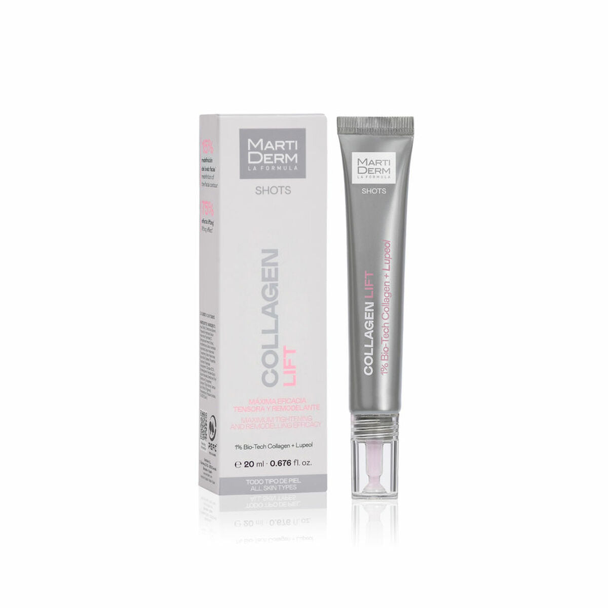 Hydrating Facial Cream Martiderm SHOTS 20 ml for Women skincare packaging