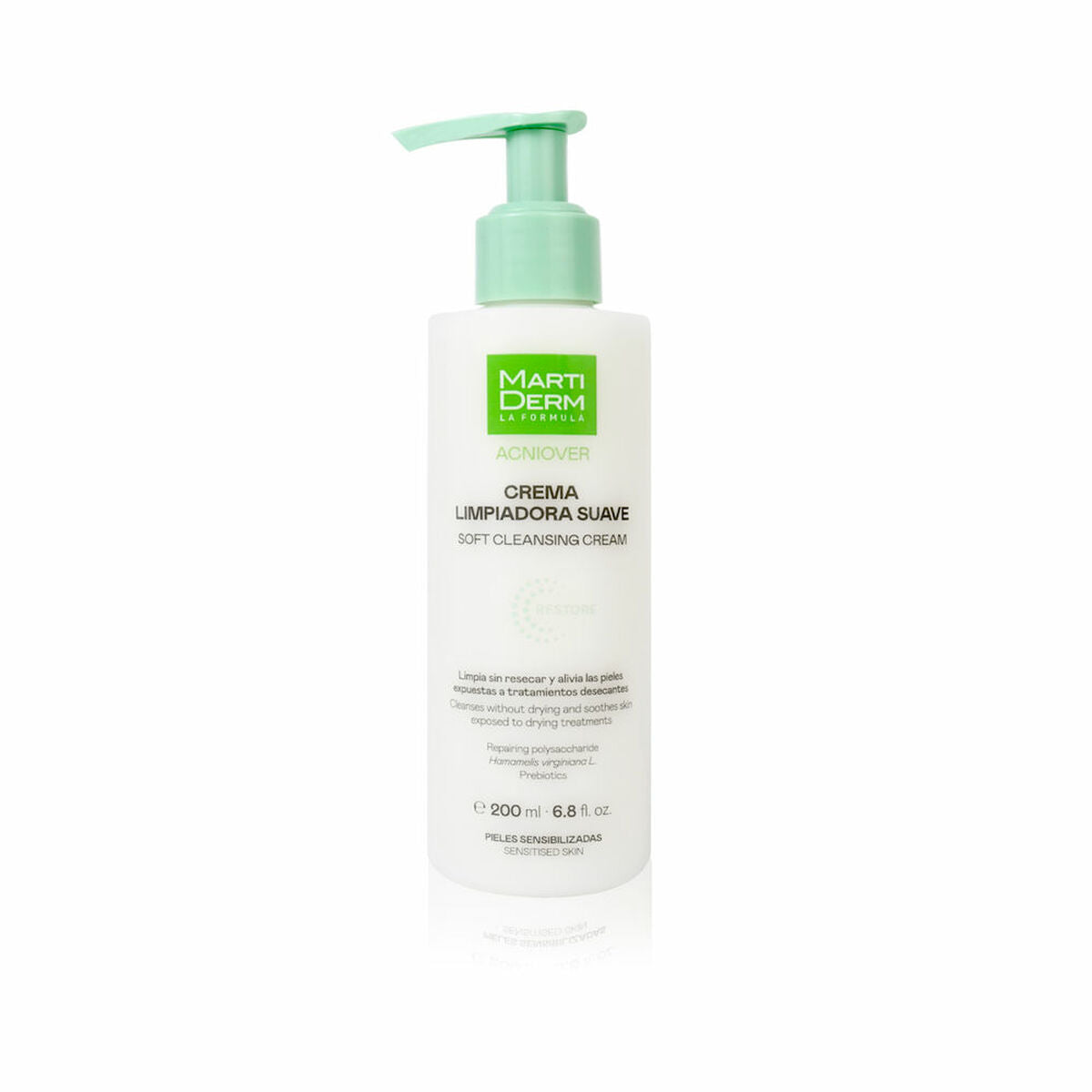 Facial Cleansing Gel Martiderm ACNIOVER 200 ml skincare packaging
