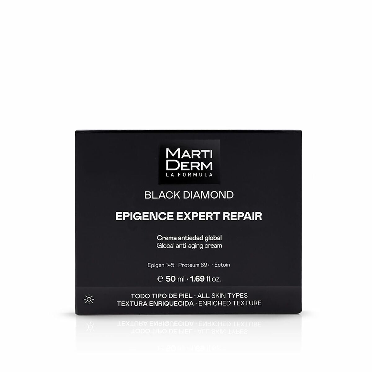 Facial Cream Martiderm BLACK DIAMOND 50 ml for Women skincare packaging