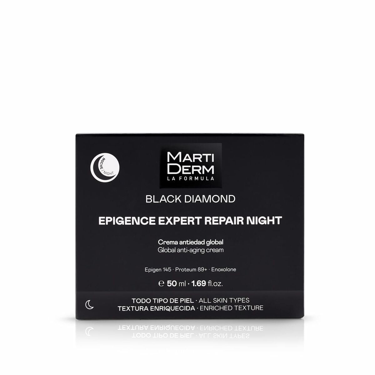 Facial Cream Martiderm BLACK DIAMOND 50 ml for Women skincare packaging