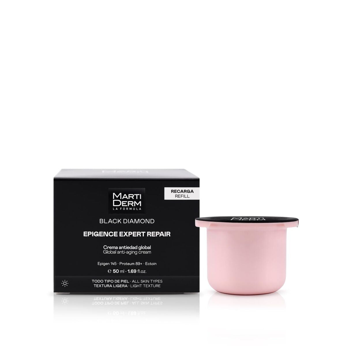 Facial Cream Martiderm BLACK DIAMOND for Women skincare packaging