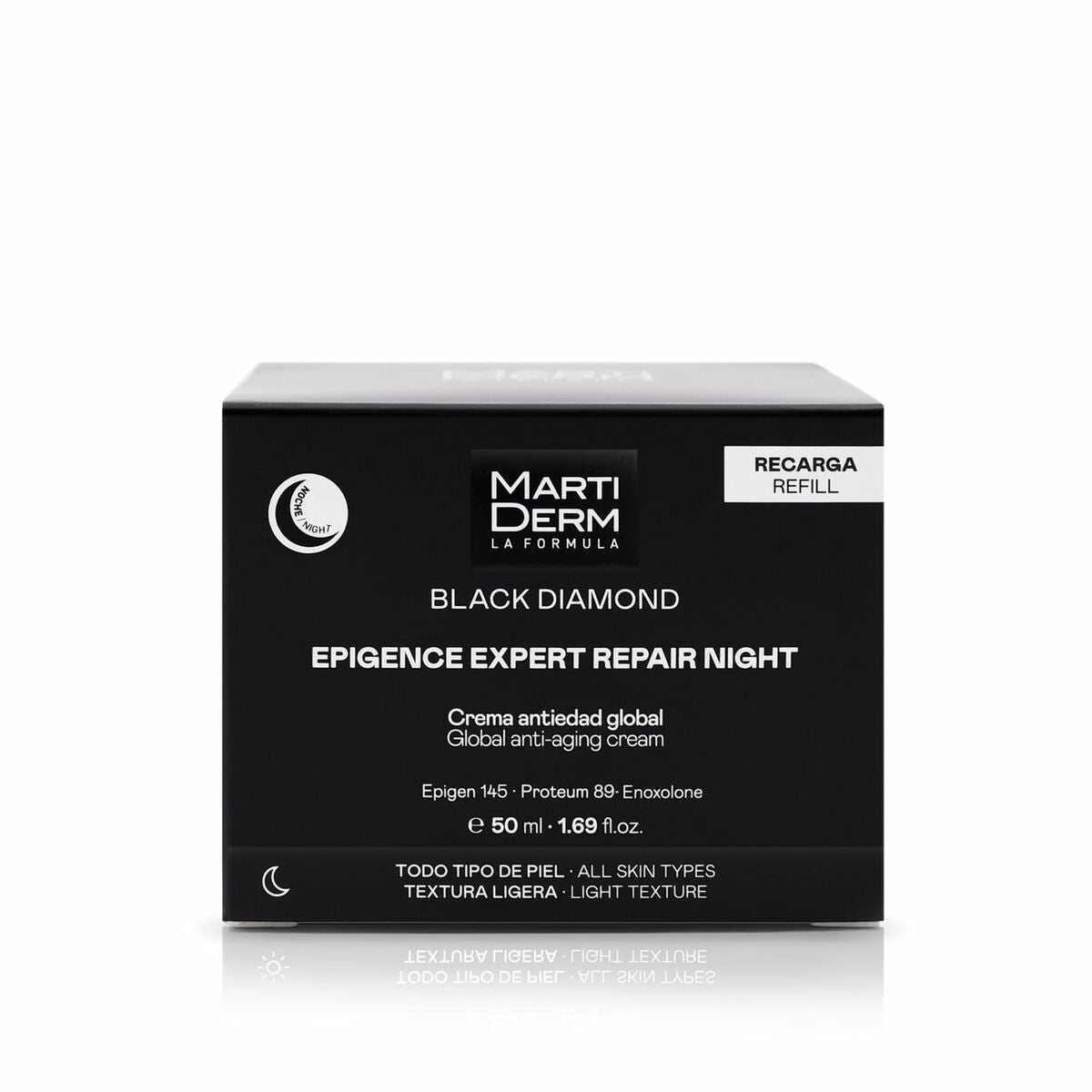 Facial Cream Martiderm BLACK DIAMOND 50 ml for Women skincare packaging