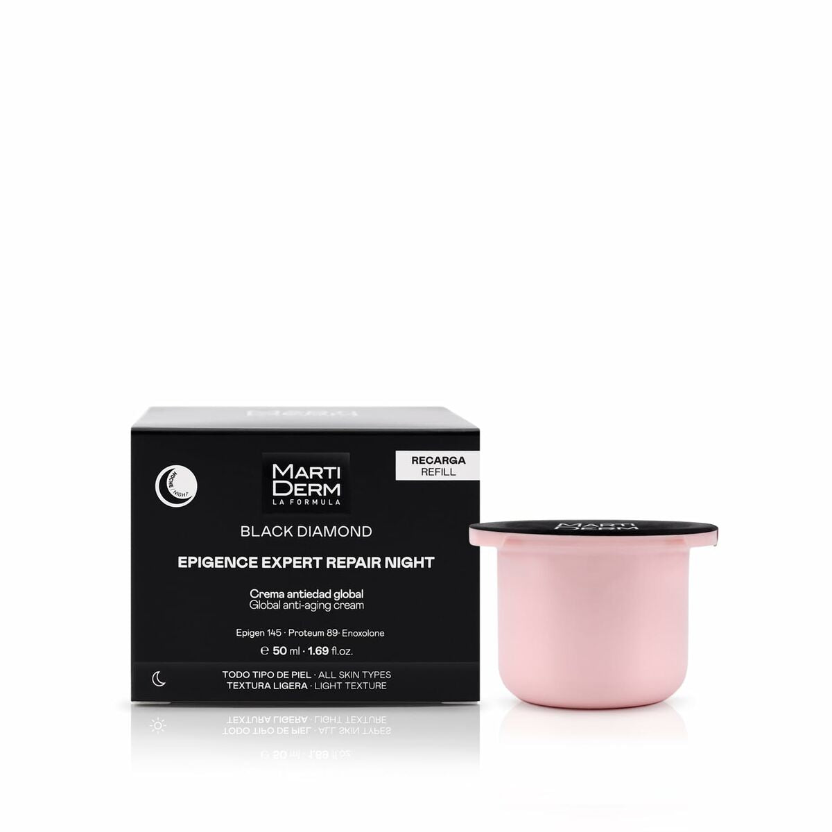 Facial Cream Martiderm BLACK DIAMOND 50 ml for Women skincare packaging