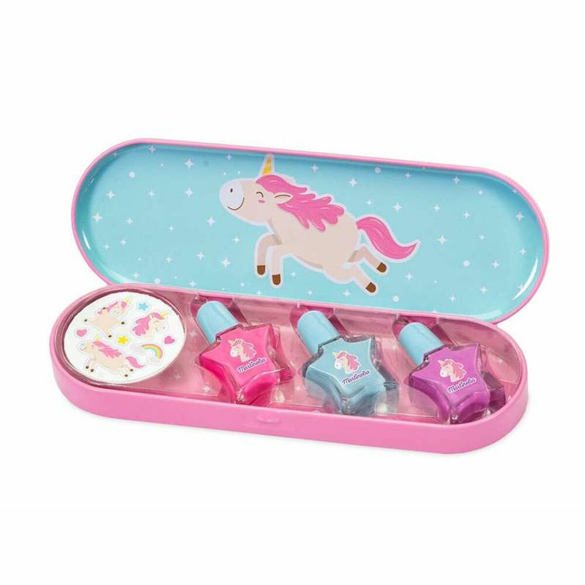 Manicure Set Martinelia Unicorn Nail Polsih Stickers 4 Pieces product packaging
