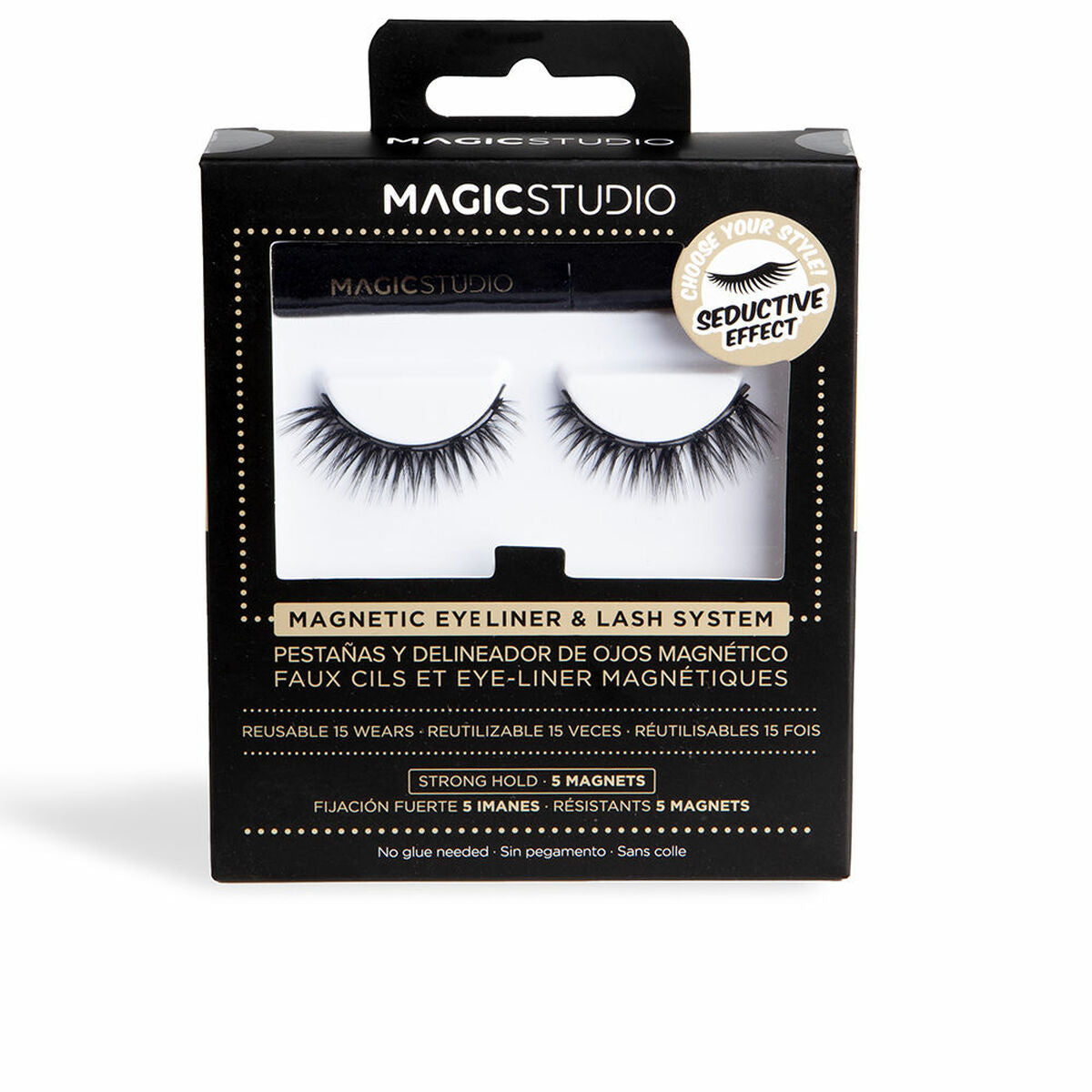 Set of false eyelashes Magic Studio Seductive Magnetic 2 Pieces product packaging