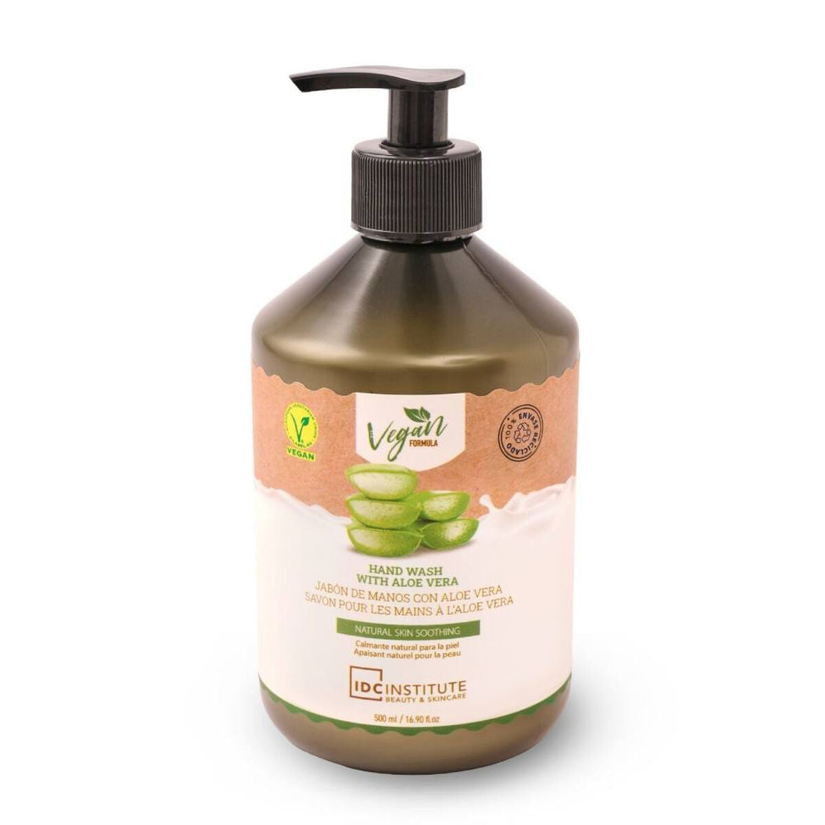 Hand Soap Dispenser IDC Institute ALOE VERA 500 ml Aloe Vera product packaging
