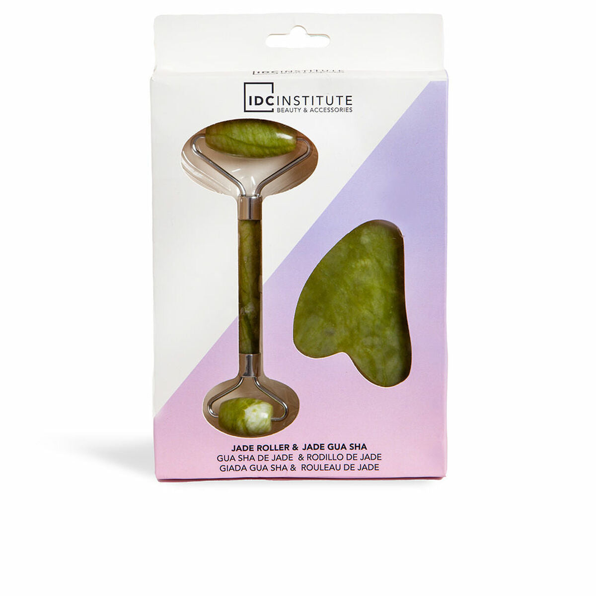 High Frequency Rejuvenating Facial Massager IDC Institute JADE ROLLER 2 Pieces product packaging