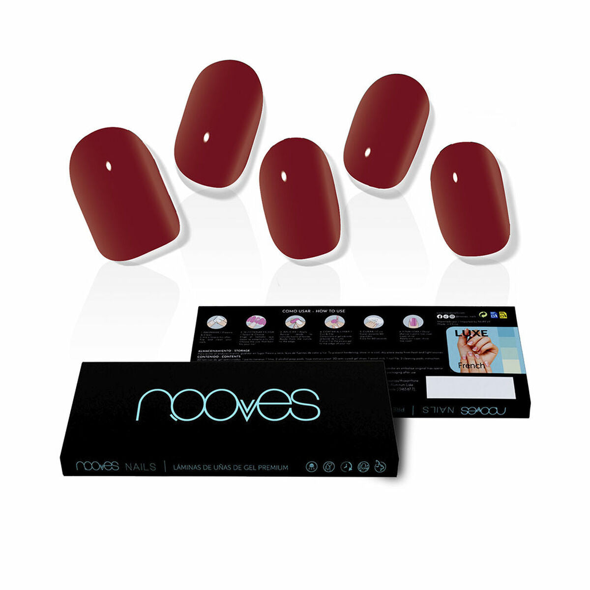 False nails Nooves Midnight rain Gel Self-adhesives 20 Pieces skincare packaging