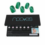 Gel Nail Strips Nooves Láminas De Uñas De Gel Cat eye green 20 Pieces skincare packaging